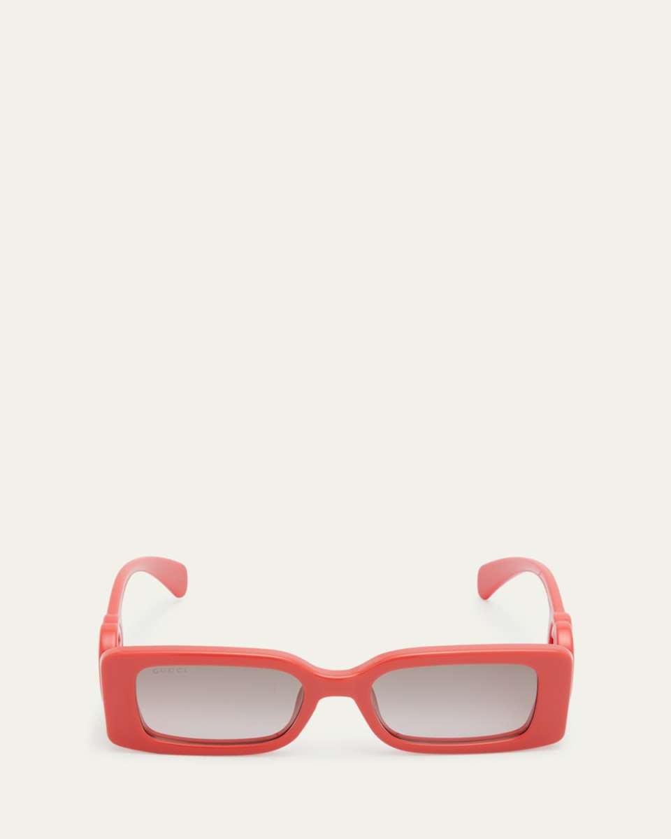 GG Rectangle Acetate Sunglasses